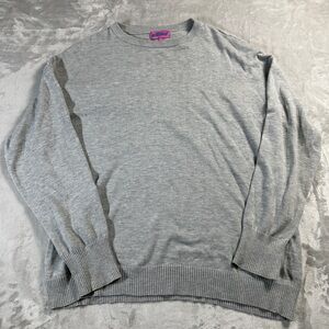 Edikted Light Gray Crewneck Sweater